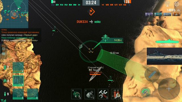 Graf Zeppelin, премиум авианосец 7 уровня, геймплей в игре World of Warships blitz смотреть онлайн