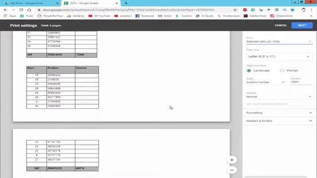 How to Set Print Area in Google Sheet Document смотреть онлайн