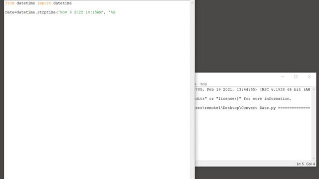 Python datetime - Convert string to datetime format смотреть онлайн