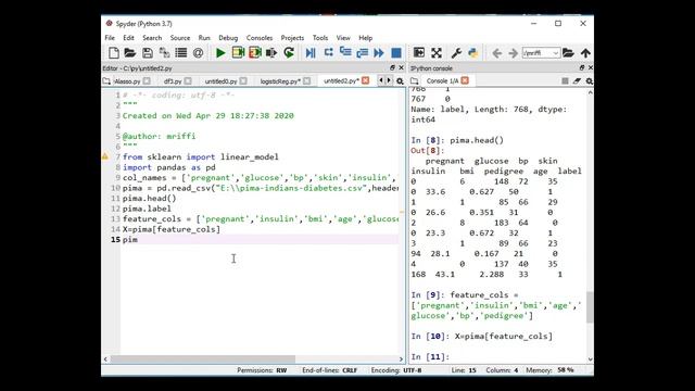 Logistic Regression with Python الانحدار اللوجستي باستخدام بايثون смотреть онлайн
