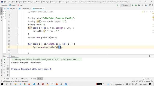 Reverse string in Java word by word || Java tutorial for Beginners|| String Java || split string смотреть онлайн
