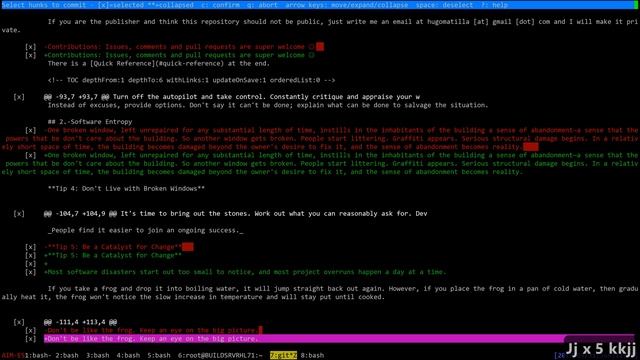 Git extension to interactively select hunks to commit смотреть онлайн