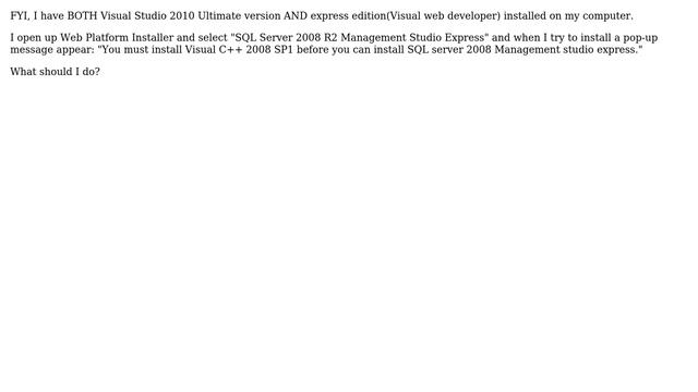 Installing SQL Server Management Studio on Visual Studio 2010 Ultimate edition смотреть онлайн