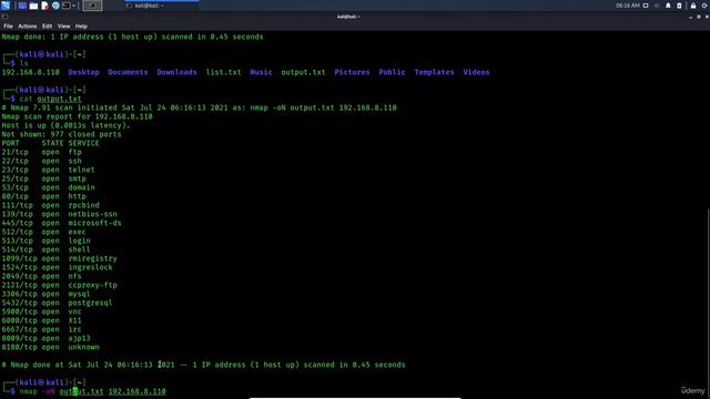 5.11. Save your Nmap scan results to a file смотреть онлайн