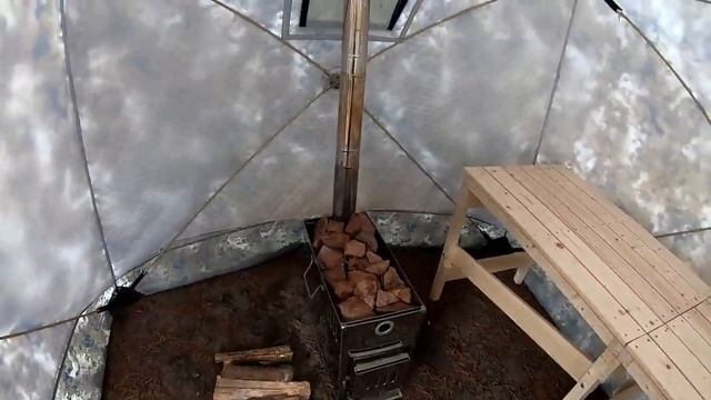 Полок для мобильной бани своими руками DIY. Растопили баню на реке Усманка смотреть онлайн