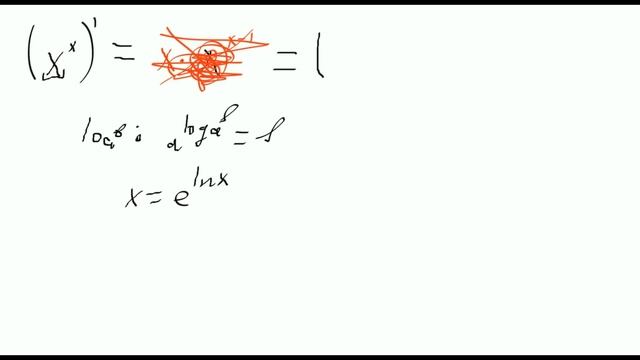 Производная (X^x)' икс в степени икс // Математика смотреть онлайн