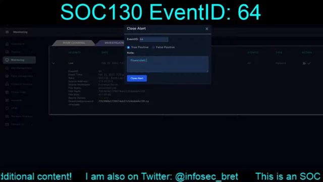 SOC130 EventID: 64 (Event Log Cleared) [Feb. 21, 2021, 7:23 p.m.} смотреть онлайн