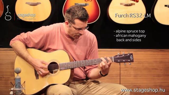 Furch RS32-LM Custom Alpine Spruce and African Mahogany guitar in Stageshop смотреть онлайн