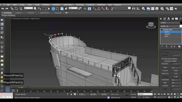 Modeling Pirate ship 3ds max tutorial part - 2 смотреть онлайн