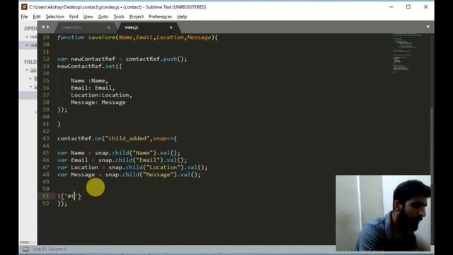 Contact Form Web App using Firebase | RealTime Database | Part 3 смотреть онлайн