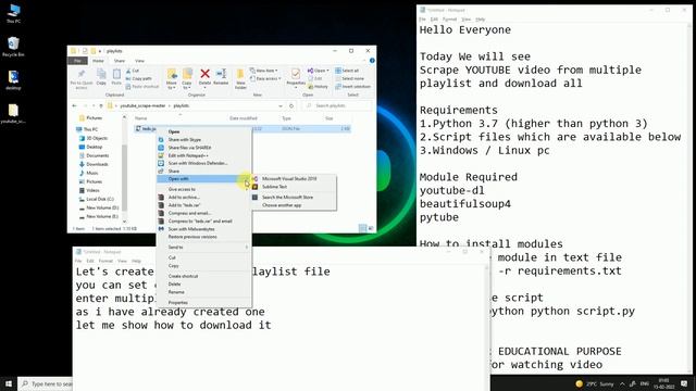 Scrape YOUTUBE video from multiple playlist and download all смотреть онлайн