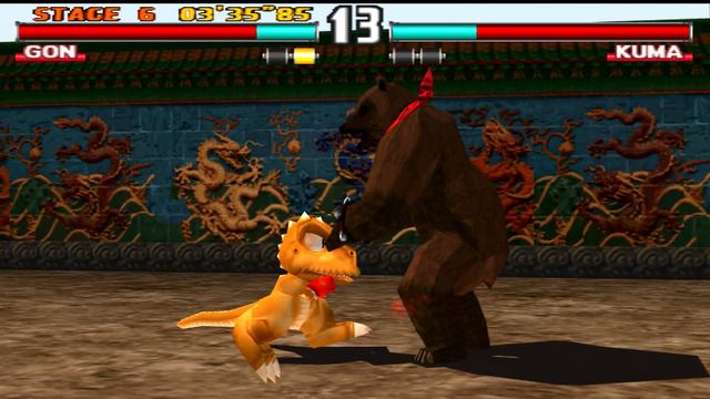 Tekken 3 Arcade Mode - Gon 4K