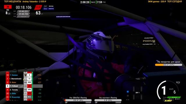 4 часа Kyalami - Командная гонка и борьба с Sonchyk и Kus-Kus Racing смотреть онлайн