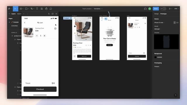 Prototyping With Variables in Figma [CONFIG 2023] | Advanced Tutorial смотреть онлайн