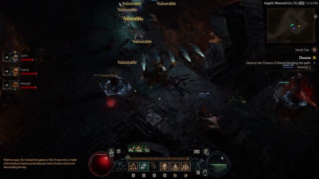 Diablo IV Lv. 49 crit companion druid co-op pve Path of the Firstborn story dungeon смотреть онлайн