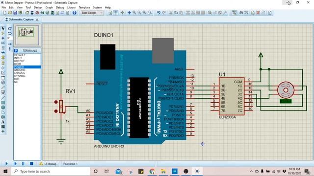 Simulasi Proteus Motor Stepper & Motor DC смотреть онлайн