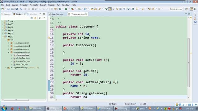 【day10】14 尚硅谷 Java语言基础 JavaBean的使用 смотреть онлайн