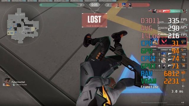 GeForce GTX 1060 6GB -- Intel Core i5-12400F -- VALORANT FPS Test i5-12400 смотреть онлайн