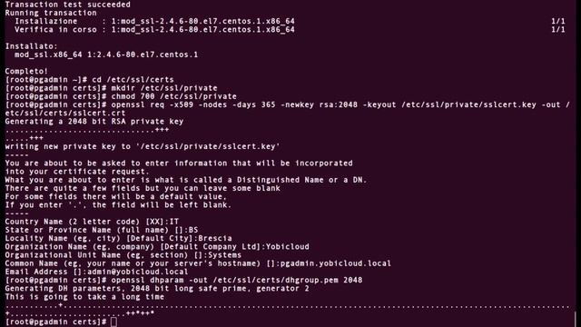 Install pgAdmin4 server mode on centos7 with SSL смотреть онлайн