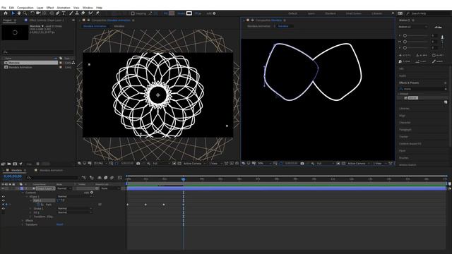 How to Animate MANDALA in After Effects Tutorial смотреть онлайн