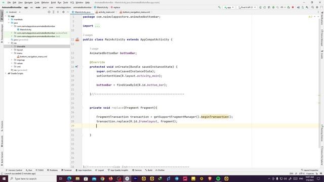 Animated Bottom Bar | Android Studio Tutorial | Ntas Coding смотреть онлайн