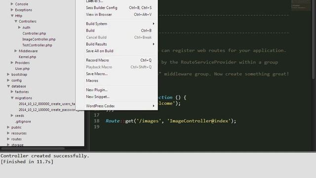 How To Run Laravel Artisan Commands In Sublime Text смотреть онлайн
