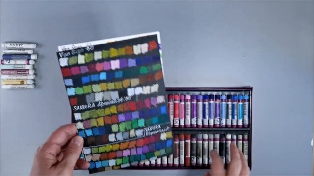10 марок масляной пастели: Sennelier, Pentel, Neopastel, Van Gogh, Mungyo, SAKURA и др. Сравнение. смотреть онлайн