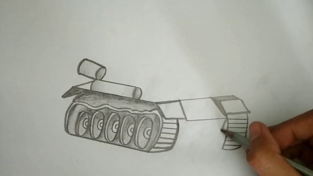 Vẽ Xe Tăng T-34 bằng bút chì - How to draw a Tank смотреть онлайн