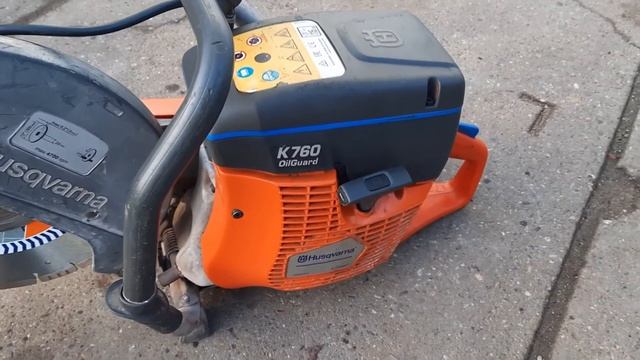 Husqvarna K760 bandenzaag motorslijper Concrete Saw смотреть онлайн
