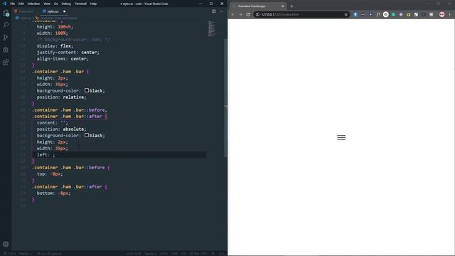 How to Create a Animated Hamburger For Menu | HTML, CSS, JavaScript | Web Cifar 2020 смотреть онлайн