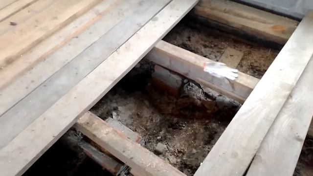 Как выложить тумбы под лаги. смотреть онлайн