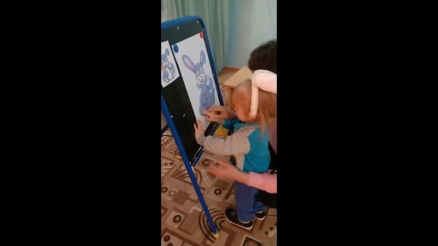Аппликация "Зайчик" смотреть онлайн