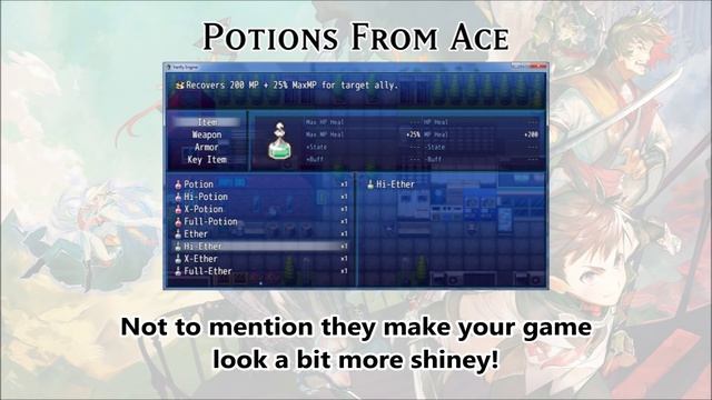 Yanfly Freebies - Potion Ace Icons смотреть онлайн