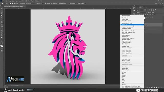 Vector Image To 3D Logo in Photoshop 2024 || 3D Logo In Photoshop 2024 | Photoshop Tutorial 2024 смотреть онлайн