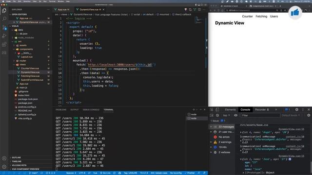 Tutorial Vue JS 3 - Solicitando datos dinámicos a una API - Video 07 смотреть онлайн