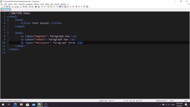 CSS for beginners 45: font-family property смотреть онлайн
