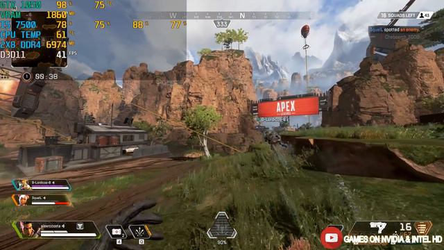 Apex Legends - Battle Royale - on GTX 1050 смотреть онлайн