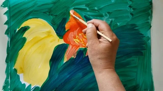 ?Мастер-класс по рисованию «Золотая рыбка» смотреть онлайн