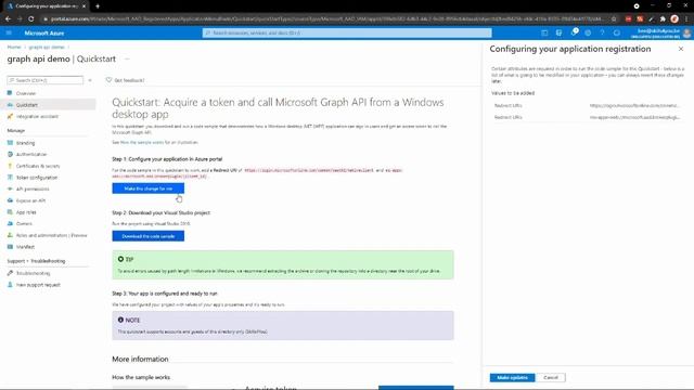 Using Microsoft Graph API with Azure Active Directory смотреть онлайн