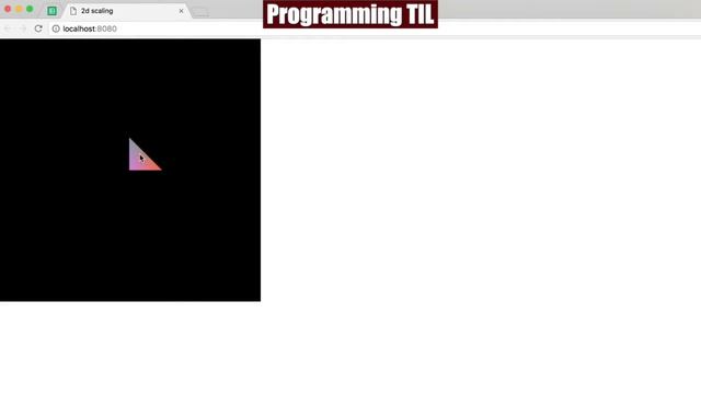 Scaling in 2d in WebGL - ProgrammingTIL #94 WebGL video Tutorial Screencast 0037 смотреть онлайн