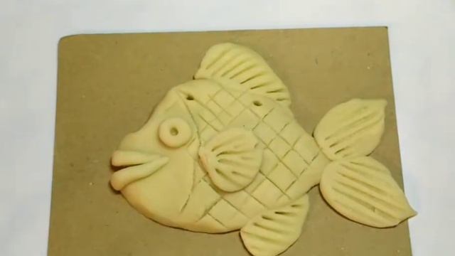 Рыбка из солëного теста. Лепим с дётьми. смотреть онлайн