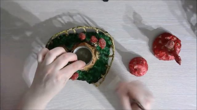 Как сделать грибные домики|Tutorial Step by Step MixedMedia Mushroom fairy house by Ragozina Olya смотреть онлайн