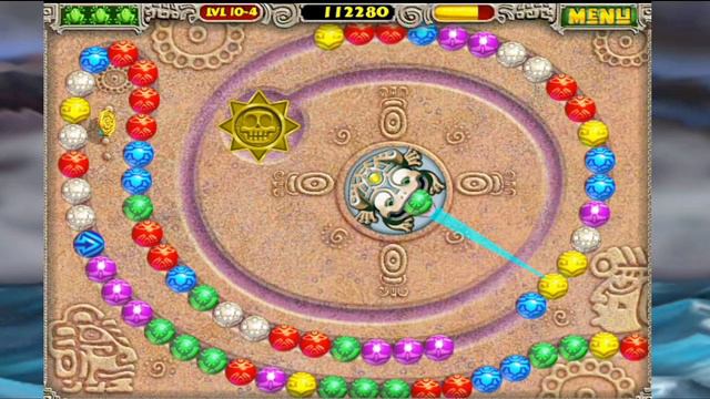 Zuma Deluxe stage 10 level 4 Breath Of Ehecatl android gameplay смотреть онлайн