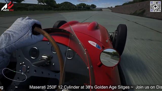 Maserati 250F 12 Cylinder at 30's Golden Age Sitges Circuit смотреть онлайн