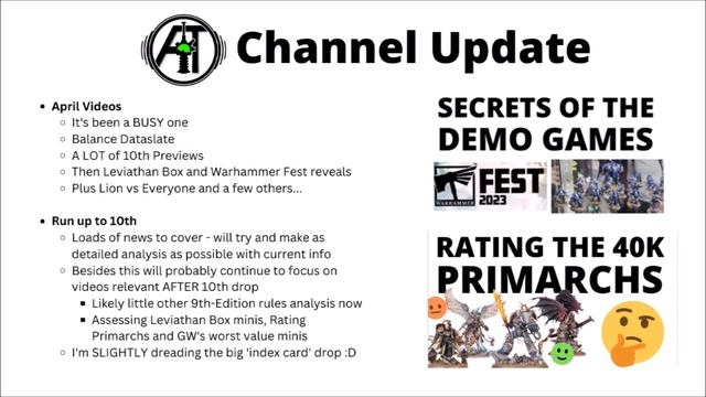 Biggest Ever Auspex Tactics Channel Giveaway - Leviathan Box for 10th Edition - Channel Update Apri смотреть онлайн