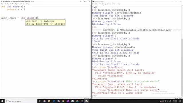 Python Programming | Exceptions смотреть онлайн