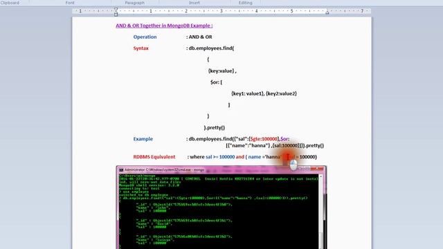 MONGODB FIND AND OR TOGETHER DEMO смотреть онлайн
