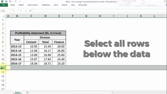Fix the Error while inserting Row or Column in Excel смотреть онлайн