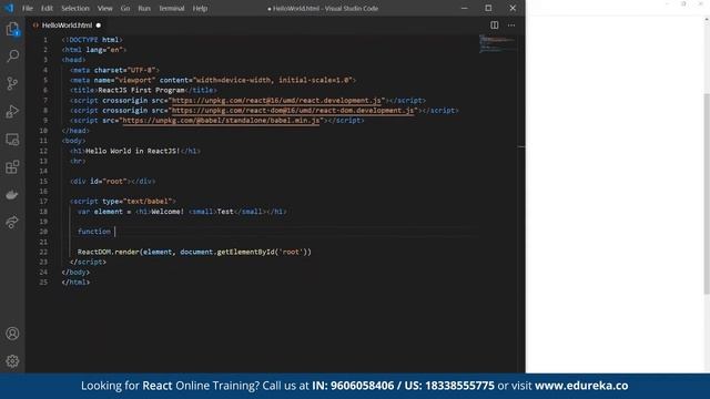 React JS Tutorial | What is React JS? | React JS Project | React JS | Edureka | Web Dev Live - 2 смотреть онлайн