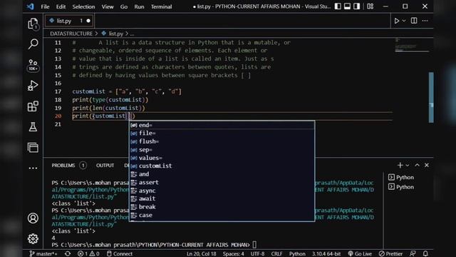 List Data Structure in Python in Tamil | Legendmp |Current Affairs Mohan смотреть онлайн